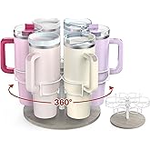 Kssiaz Water Bottle Organizer for Stanley 40 oz, Rotating Stanley Cup Organizer Holder, Tumbler Organizer Holder, Stanley Cup Accessories, 13.2 * 11 * 7.75in, Grey