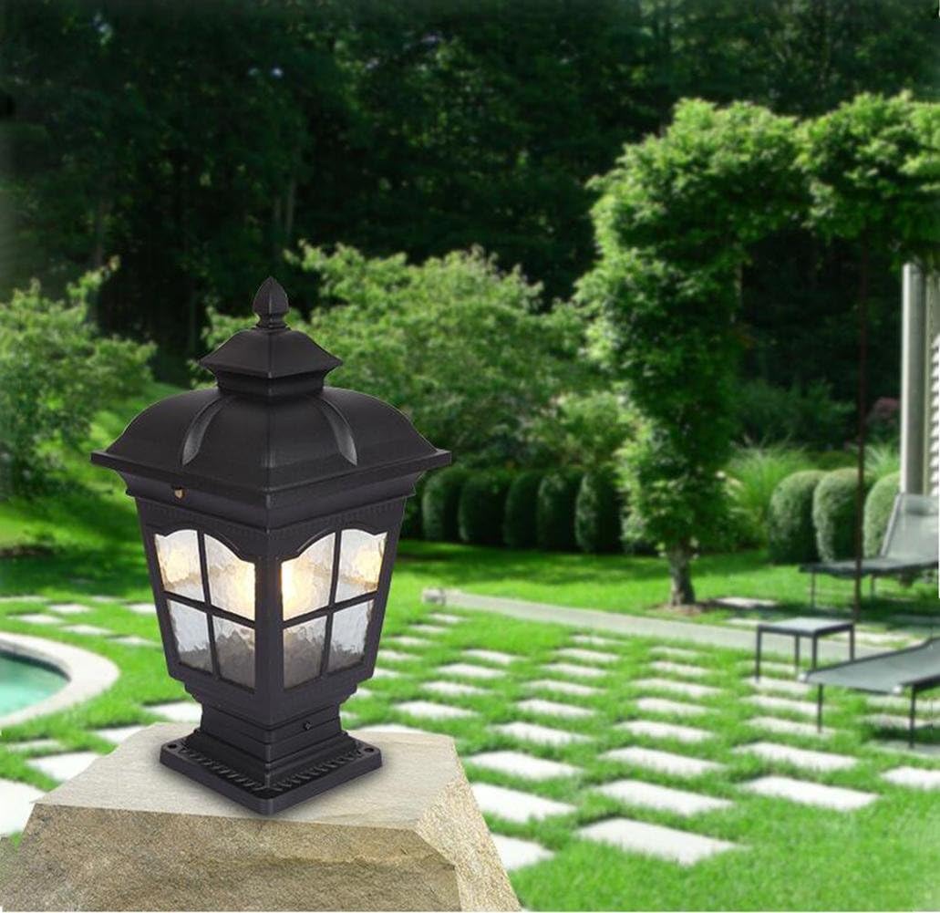 MAX-HWD LED Waterproof wall pillars Lamp /Gate Courtyard Villa Garden landscape decoration Light- IP44 Rated , Large [Energy Class A++]