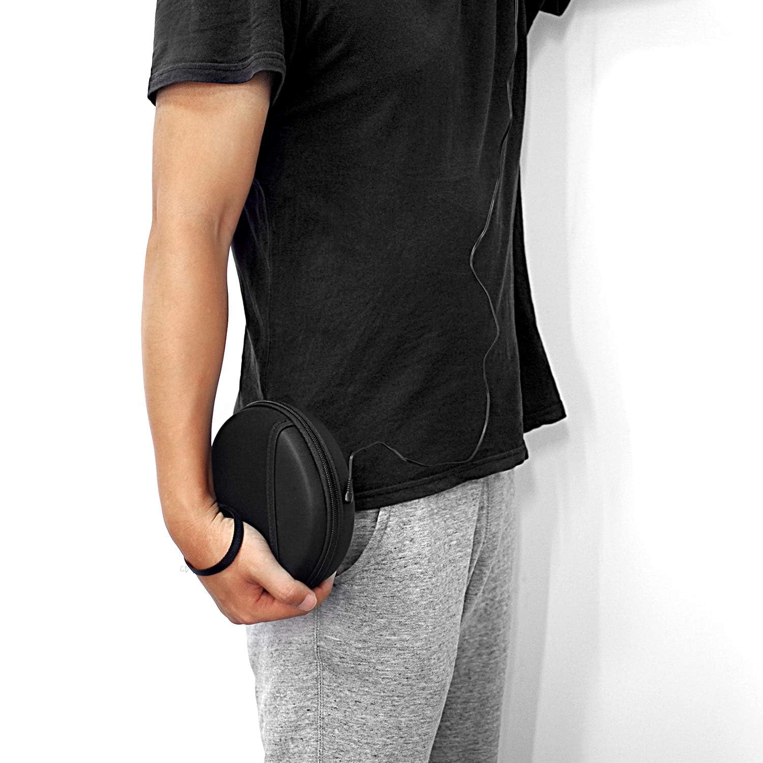 Portable CD Player Case Compatible with Deluxe/for ARAFUNA/for GPX/for Soulcke/for MONODEAL Personal Disc Player, Travel Carrying Stoarge Holder for Earphone & Cable (Box Only)