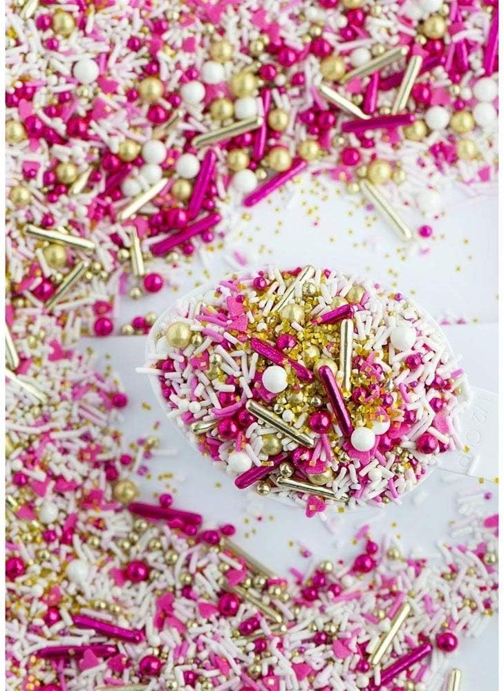 Sweetapolita Follow Your Heart - Twinkle Sprinkle Medley for Wedding Cake Cupcakes Muffins Cakepops Parties Decorations 100g