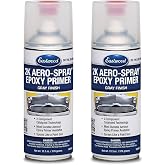 Eastwood 2K Epoxy Gray Primer | AeroSpray Catalyzed Technology | Durable Direct to Metal Epoxy Automotive | Performance Primer on Car Body Filler | 10-16 Sq Ft Coverage | 12 oz | 2 Pack