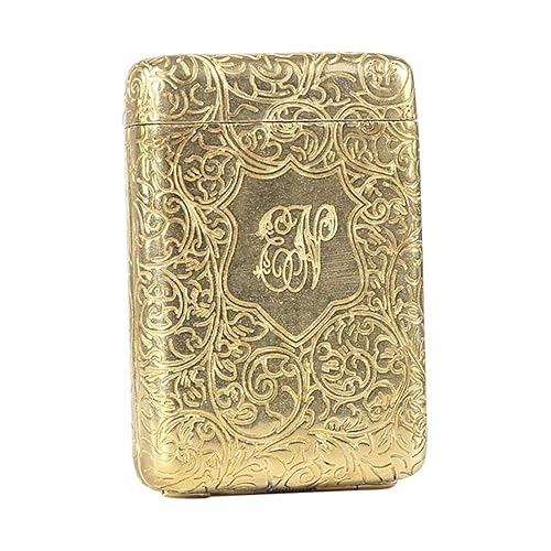 Three Open Alloy Cigarette Case, Retro Metal Ciggaret Case, Vintage Cigarette  Holder case,Creative 3-Sided Carved Ultra-Thin Case Cigarette Accessories  for 14 Regular Size Cigarettes in Saudi Arabia