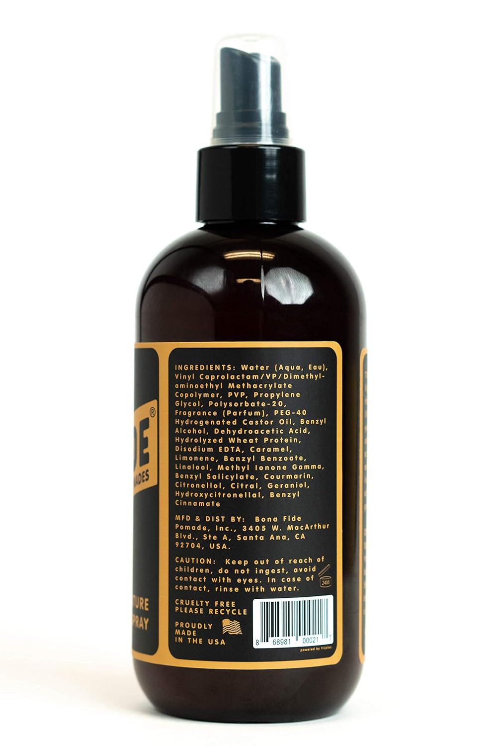 Bona Fide Pomade Texture Spray 250ml Beauty Amazon Com