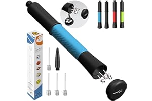 Fenxyo Ball Pump with Needle Storage Design, Basketball Pump with Needles & Extendable Cable, Hand Pump for Balls, Ball Air Pump for Basketball Soccer Football Volleyball