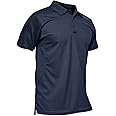 MAGCOMSEN Men's Polo Shirt Quick Dry Performance Short Sleeve Tactical Shirts Pique Jersey Golf Shirt