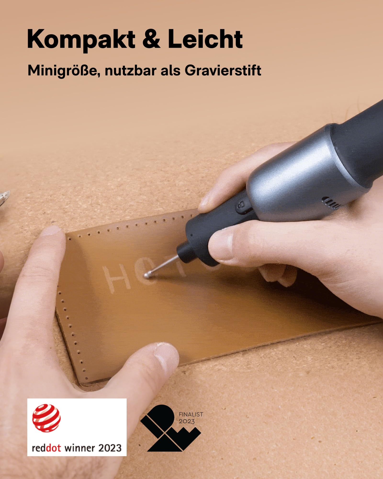 HOTO Akku Multifunktionswerkzeug 4V, 35 Drehwerkzeug Zubehörset, 2000mAh Rotationswerkzeug 5 Gang, Drehzahl 5000-25000 U/min, Typ-C, LED Ringlicht Schnitzen/Gravieren/Schleifen/Schneiden/Polieren 8