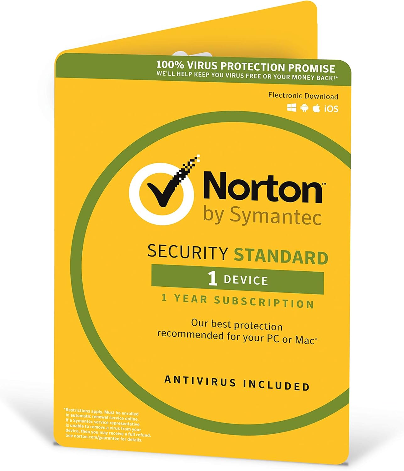 Norton Security Standard 2019 |1 Device | 1 Year | Antivirus Included ...