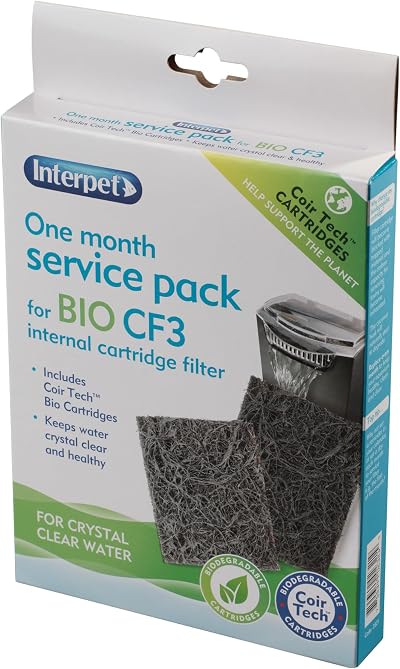 Interpet CF3 1 Month Service Pack Front Back Coir Tech Cartridges