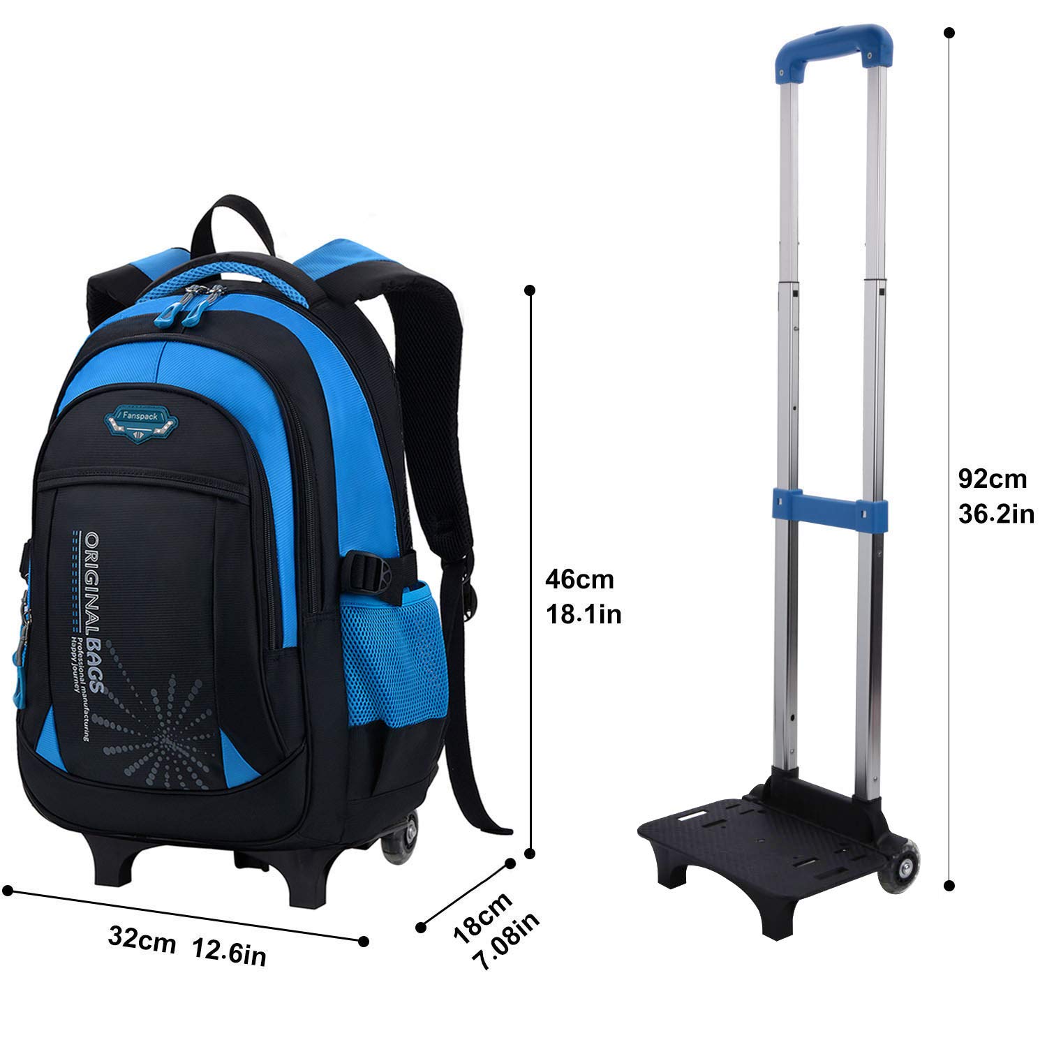 Giochi e giocattoli Fanspack Zaino Trolley Scuola Elementare Zaino  Scolastico Borse Zaini Scuola Bambino Zaino Con Ruote Zaino Trolley  urban-earth.co.uk
