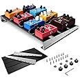 Vangoa Guitar Pedal Board, Aluminium Alloy 2.8lb Light Pedal Board 18.1" ×11.8" ×1.9" Sturdy Effect Pedalboard for 8-12 Pedals, Easy to Assemble (VPB-L45UA)