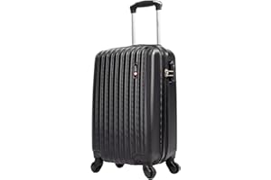 Mala de viagem bordo pequena 10kg Londres Swiss Move Preto