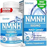 Kaumipor NMNH (Dihydronicotinamide Mononucleotide) NMN Alternative Supplement, 500 mg Per Serving NAD Supplement to Boost NAD+ Levels, for Anti Aging, Energy, Immunity, Focus, 60 Vegan Capsules