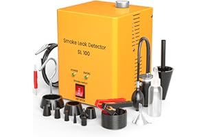 KOLSOL Automotive Smoke Machine Leak Detector, Car Fuel Pipe System Leak Finder for 12V DC Vehicles, Smoke Machine Built-in Air Pump for Motorcycles, Snowmobiles, ATV, Boats