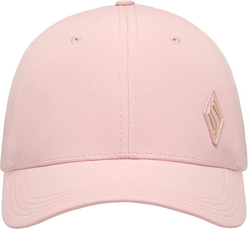 Skech-Shine Diamond Patch Cappello da Baseball da Donna, Rosa/Grigio., Taglia Unica
