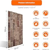 IZODEKOR 3D Wall Panels Brick Effect Cladding Stone Look 2 cm Thick view 2