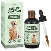 Seizure Guardian for Dogs and Cats, Natural Liquid Formula for Nervous System Comfort, Helps with Occasional Shaking, Tension &amp; Stress, Easy Liquid Dropper, No Artificial Additives - 2 FL OZ
