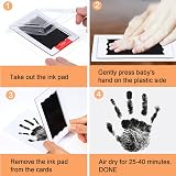 Nabance Inkless Hand & Footprint Kit Baby & Pet Paw Print Kit 6 Pads 12 Cards view 6