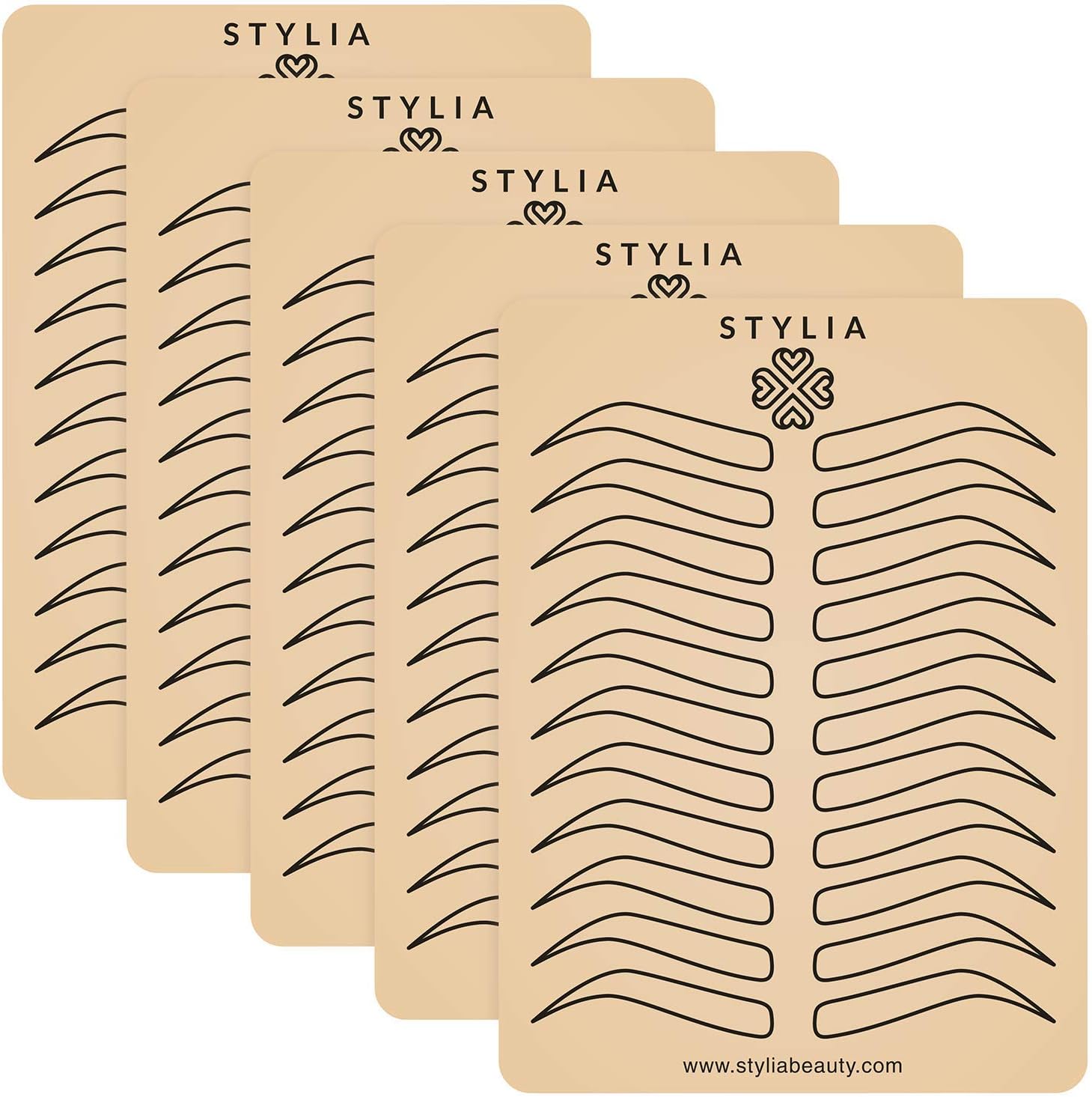 Microblading Supplies 6 Piece Inkless Double Sided Practice Skin For Eyebrow Tattoos: Permanent Makeup Silicone Skins To Practice Brow Micro-Blading And Needling, Fake Skin Sheets