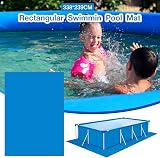 Hotsel Rectangle Pool Ground Cloth 338x239cm Waterproof Protection Mat view 6