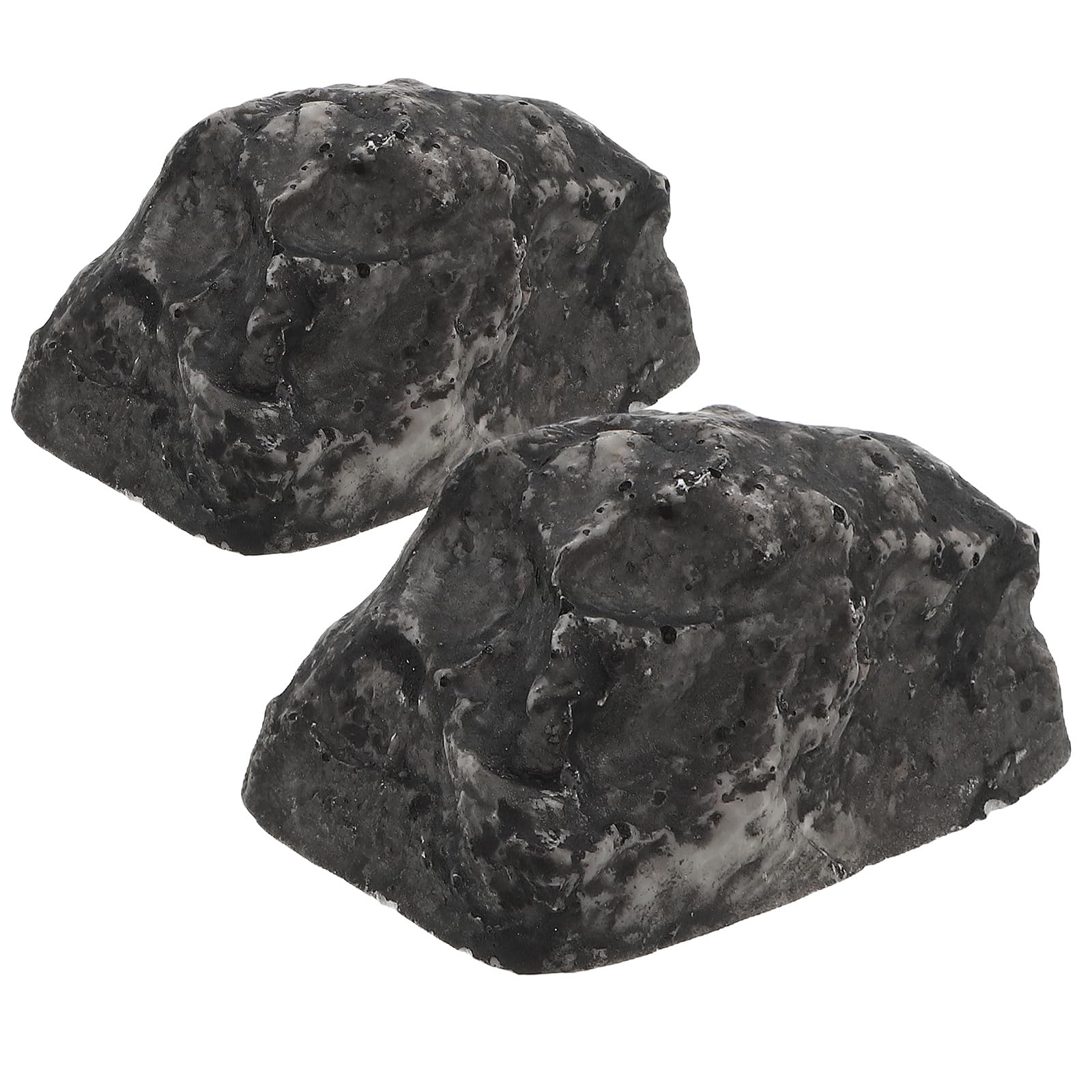 NUOBESTY Artificial Stone Key Box Hidden Storage Case Rock Key Holder Disguised Outdoor Safe for Garden Yard 3.15X2.36X1.18In