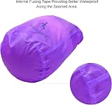 ioutdoor Waterproof Dry Bag 70L Purple Lightweight Travel Kayaking Camping view 4