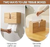 KIRIGEN Wood Wall Mounted Paper Towel Dispenser Natural Finish view 6