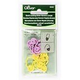 Clover Quick Locking Stitch Markers - Large 12/Pkg
