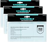 TitanShield 3 Pack Premium Clear Card Sleeves 2.5 x 3.5 Standard Size
