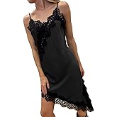 TUWIXIUW Lace Camisole Women Satin Tank Long Top Sleeveless Spaghetti Strap Silk Cami Shirt Asymmetrical Slip Dress Fashion