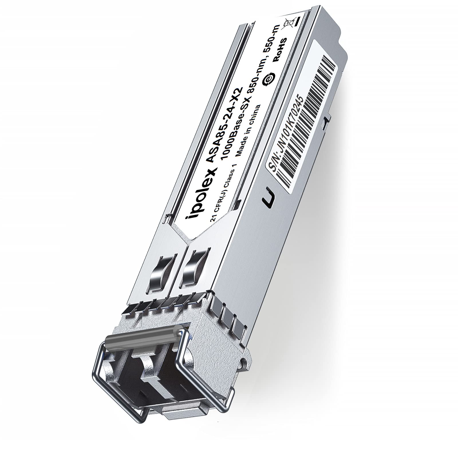 ipolex 1 PC 1G SFP SX Multimode LC Transceiver, 1000Base-SX Mini-Gbic Module Compatible with Cisco GLC-SX-MMD, Ubiquiti UF-MM-1G, Meraki MA-SFP-1GB-SX, Netgear, Mikrotik etc. (MMF, 850-nm, 550-m)