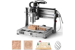 Genmitsu 3020-PRO Ultra CNC Router Machine, Upgraded 710W Spindle, All-Metal Engraver for Metal, Wood, Acrylic, PCB, MDF, Built-in Motherboard Fan, Work Area 11.8"x8.1"x3.1"