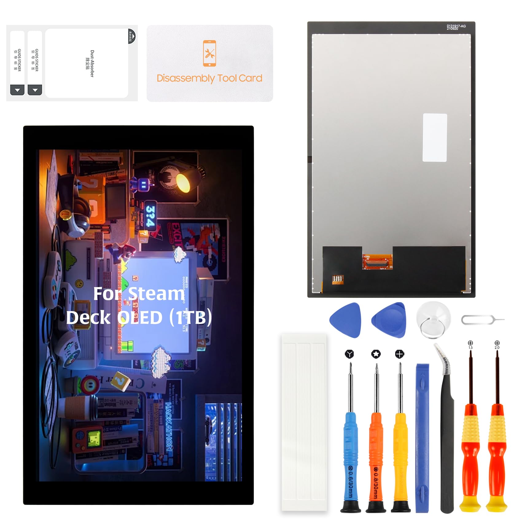 Steam Display Kit Olivechard For Steam Deck OLED 2023 1TB Matte Screen Replacement ...