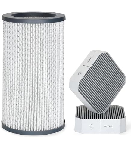 PUREBURG Ersatzfilter 4er-Pack – H13 HEPA + Aktivkohle, Für AromaRoom E-400 & Vewiror ClearAir-A7
