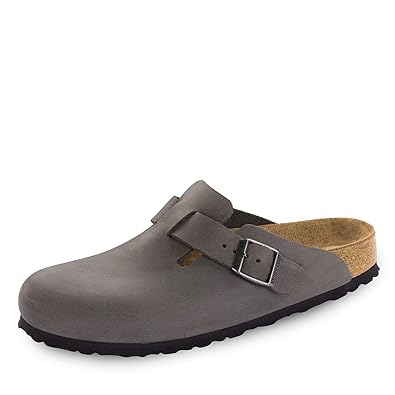 BIRKENSTOCK Unisex Boston SFB geöltes Nubukleder Weichbettung normal Clogs