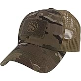 Beretta Men's Hunting Outdoor Casual Mesh Back Adjustable Tac Patch Trident Hat - One Size Fits Most