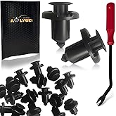 AOLYGEI 100PCS Bumper Fender Clips-91503-SZ3-003, 10mm Fender Liner Clip Compatible with Honda CR-V Accord Civic Acura, 1PCS 