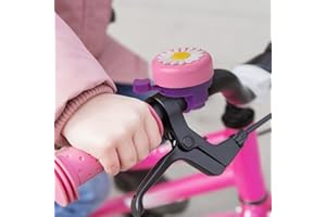 UVTQSSP Bike Bell for Kids Girls Bike Bell Kids Bike Accessories Bicycle Bell Bike Bells for Boys Girls with Loud Clear Sound Toddler Scooter Bells Cute Purple Star Fit 0.87" Handlebars