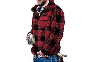 Beotyshow Mens Aztec Fleece Jackets Fuzzy Sherpa Pullover Sweatshirts Winter Coats Western Vintage Sweaters with Pocket