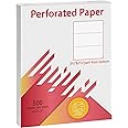 Amazon.com : LINGLONG Premium Perforated Paper 8.5 x 11