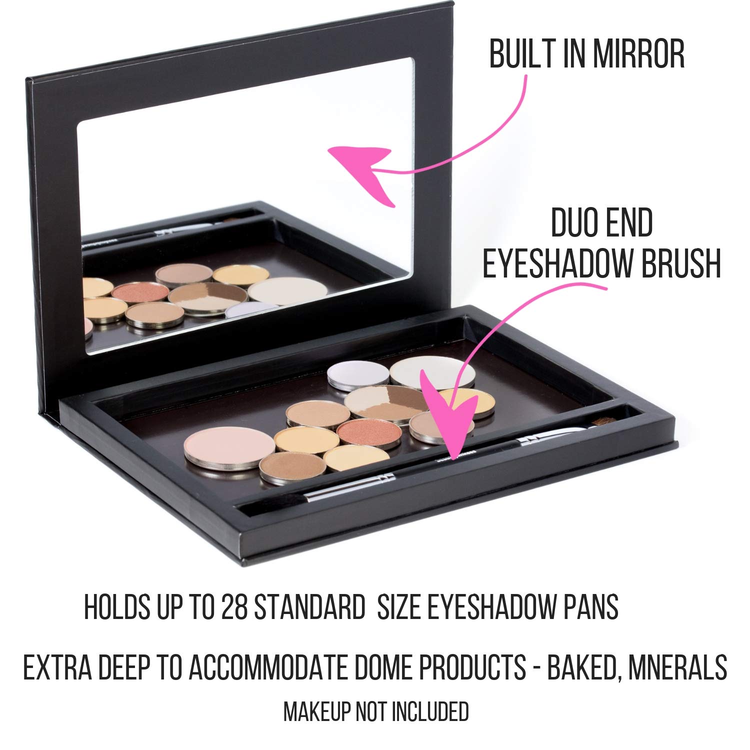 Eyeshadow Makeup Palette Empty Large Pallete Organizer with