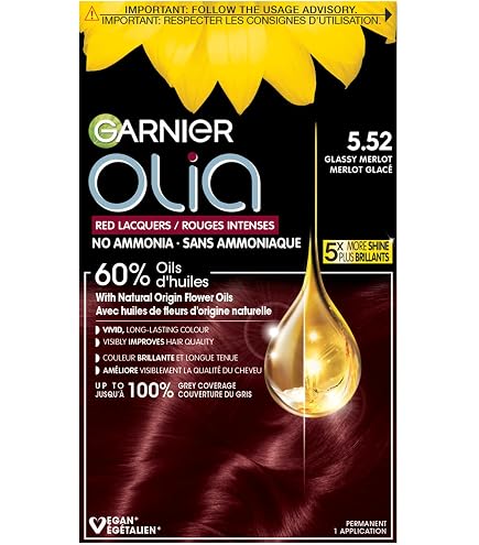 Garnier Olia Permanent Hair Colour 6.60 Intense Red : Amazon.ca