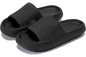 rosyclo Cloud Slippers for Women and Men, Pillow House Slippers Shower Shoes Indoor Slides Bathroom Sandals, Ultimate Comfort, Lightweight, Thick Sole, Non-Slip, Easy to Clean
