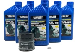 YAMAHA MOTOR Yamaha Yamalube Watercraft 10W-30 Oil Change Kit, #LUB-MRNMR-KT-10