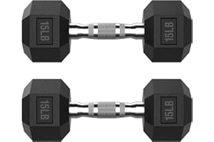 HANDBODE Hex Dumbbell Set 2.5-400 lb, Rubber Encased Exercise & Fitness Dumbbells, Weights Dumbbells Set of 2, Hand Weight for Strength Training
