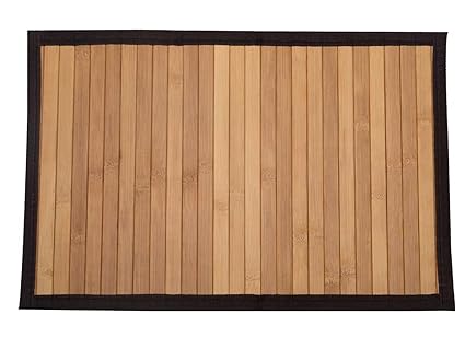 BAMBOO GREENS Bamboo Placemats (30x45cm, Multicolour) - Pack of 6