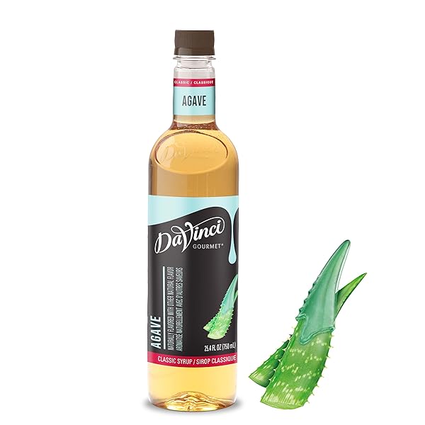 DAVINCI GOURMET NATURAL AGAVE SYRUP, 25.4 FLUID OUNCES...