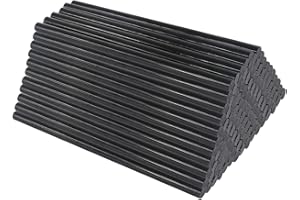 Mini Glue Gun Sticks 5.9" Long 0.27" Dia, T TOVIA 120 Count Black Hot Glue Gun Refill Sticks, All-Purpose Dual Temp Glue Sticks