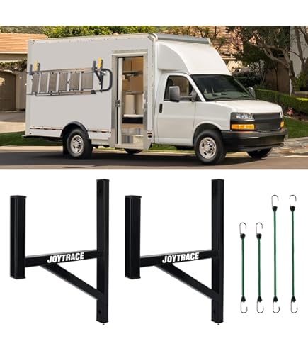 Van Interior Ladder Storage System Utilizes Overhead And