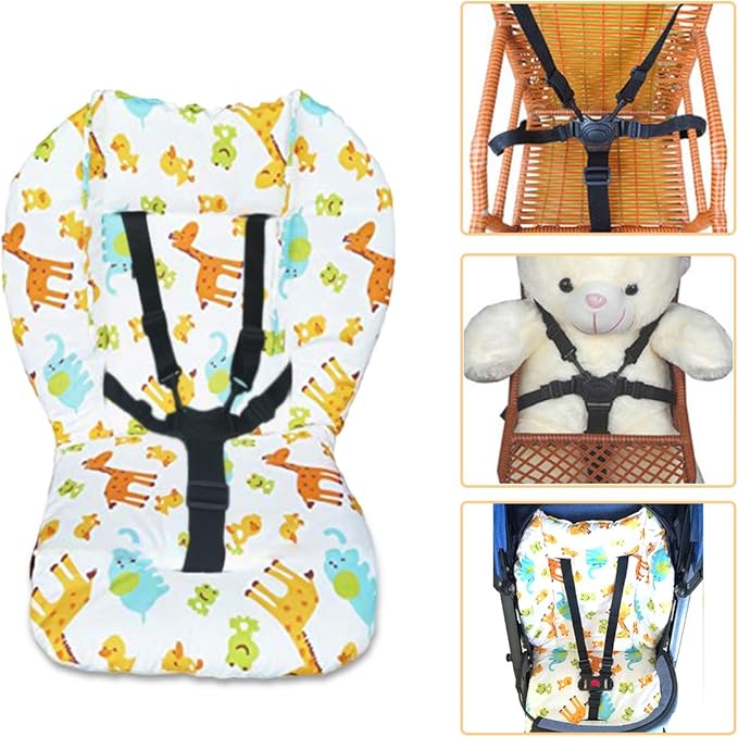 High Chair Cushion and Straps,High Chair Cushion Pad,Baby High Chair