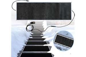 MEGA YU NENG Snow Melting Mats, Heated Walkway Mats Outdoor,Non-Slip Heated Outdoor Mat 20x60in,Melting Snow 3'' Deep Per Hour,Heated Sidewalk Mats for Ice and Snow,Heated Outdoor Mats to Melt Snow With 10 Ft Cord